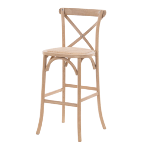 Banco alto Crossback natural